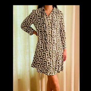 Light, swingy Zara Mini Dress in Geometric Design